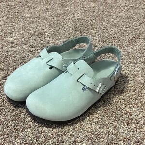 Birkenstock Light Green Tokio Clogs